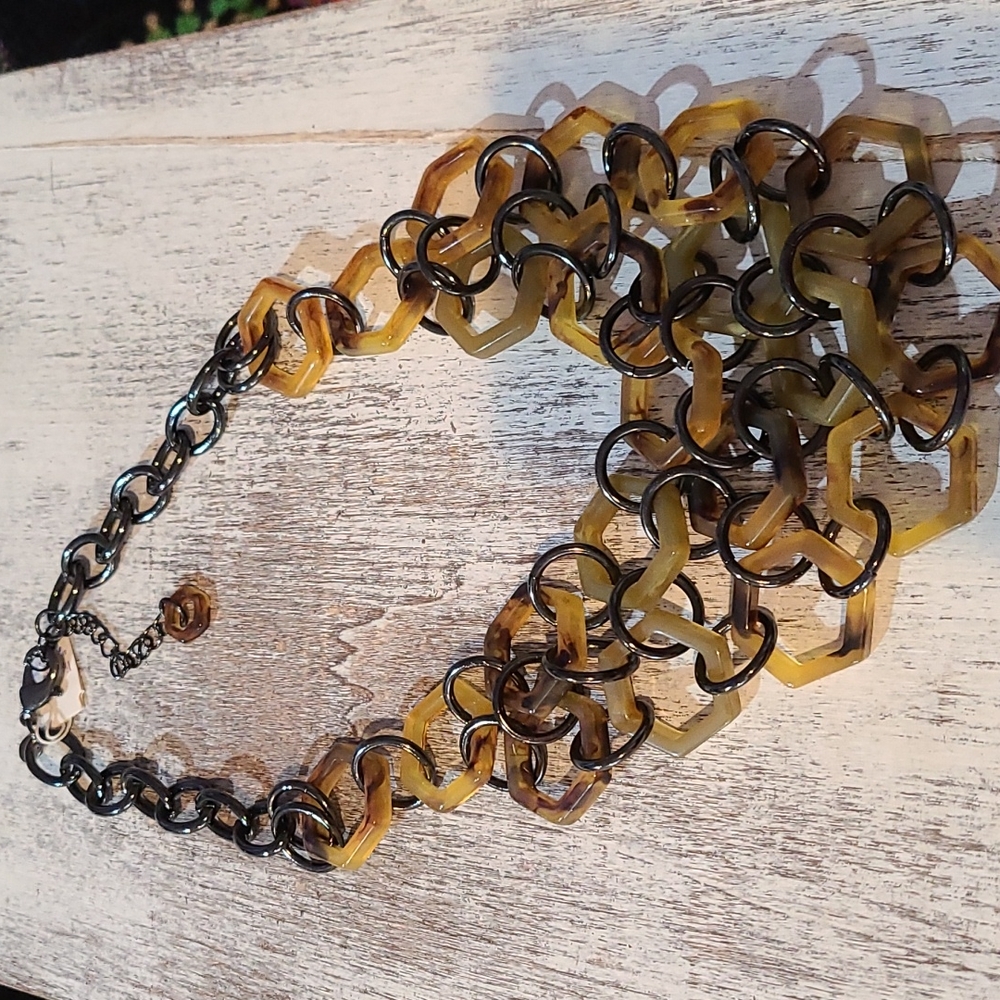 3/$18 Lia Sophia Animal Print Necklace Lot 749